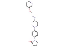 1-[4-(4-{[2-(3-pyridinyloxy)ethyl]amino}-1-piperidinyl)phenyl]-2-pyrrolidinone