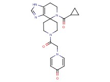 1-{2-[5-(cyclopropylcarbonyl)-1,5,6,7-tetrahydro-1'H-spiro[imidazo[4,5-c]pyridine-4,4'-piperidin]-1'-yl]-2-oxoethyl}pyridin-4(1H)-one