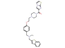 (1-benzothien-2-ylmethyl)(4-{2-[4-(imidazo[2,1-b][1,3]thiazol-6-ylcarbonyl)-1-piperazinyl]ethoxy}benzyl)methylamine