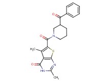 6-[(3-benzoyl-1-piperidinyl)carbonyl]-2,5-dimethylthieno[2,3-d]pyrimidin-4(3H)-one