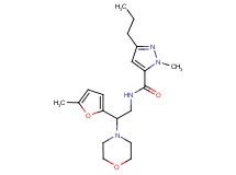 1-methyl-N-[2-(5-methyl-2-furyl)-2-(4-morpholinyl)ethyl]-3-propyl-1H-pyrazole-5-carboxamide