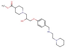 methyl 1-{2-hydroxy-3-[4-({[2-(1-piperidinyl)ethyl]amino}methyl)phenoxy]propyl}-4-piperidinecarboxylate