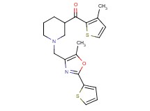 (3-methyl-2-thienyl)(1-{[5-methyl-2-(2-thienyl)-1,3-oxazol-4-yl]methyl}-3-piperidinyl)methanone