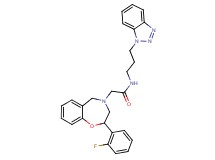 N-[3-(1H-1,2,3-benzotriazol-1-yl)propyl]-2-[2-(2-fluorophenyl)-2,3-dihydro-1,4-benzoxazepin-4(5H)-yl]acetamide
