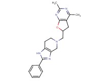 2,4-dimethyl-6-[(2-phenyl-1,4,6,7-tetrahydro-5H-imidazo[4,5-c]pyridin-5-yl)methyl]-5,6-dihydrofuro[2,3-d]pyrimidine