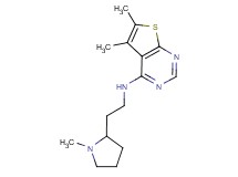 5,6-dimethyl-N-[2-(1-methylpyrrolidin-2-yl)ethyl]thieno[2,3-d]pyrimidin-4-amine