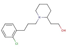2-{1-[3-(2-chlorophenyl)propyl]-2-piperidinyl}ethanol trifluoroacetate (salt)