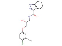 N-[3-(4-chloro-3-methylphenoxy)-2-hydroxypropyl]-4,5,6,7-tetrahydro-1H-indazole-3-carboxamide