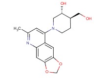 (3R*,4R*)-4-(hydroxymethyl)-1-(6-methyl[1,3]dioxolo[4,5-g]quinolin-8-yl)-3-piperidinol