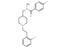 4-fluoro-N-({1-[2-(2-fluorophenyl)ethyl]-4-piperidinyl}methyl)-N-methylbenzamide