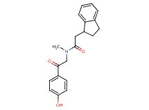2-(2,3-dihydro-1H-inden-1-yl)-N-[2-(4-hydroxyphenyl)-2-oxoethyl]-N-methylacetamide