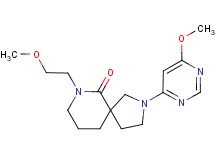 7-(2-methoxyethyl)-2-(6-methoxypyrimidin-4-yl)-2,7-diazaspiro[4.5]decan-6-one