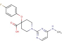 4-(4-fluorophenoxy)-1-[4-(methylamino)pyrimidin-2-yl]piperidine-4-carboxylic acid