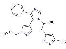 1-allyl-4-{1-[1-methyl-2-(3-methyl-1H-pyrazol-5-yl)ethyl]-4-phenyl-1H-imidazol-5-yl}-1H-pyrazole