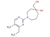 1-(4-ethyl-5-methyl-2-pyrimidinyl)-4-(hydroxymethyl)-4-azepanol