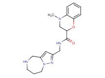 4-methyl-N-(5,6,7,8-tetrahydro-4H-pyrazolo[1,5-a][1,4]diazepin-2-ylmethyl)-3,4-dihydro-2H-1,4-benzoxazine-2-carboxamide
