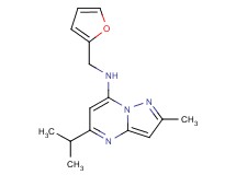 N-(2-furylmethyl)-5-isopropyl-2-methylpyrazolo[1,5-a]pyrimidin-7-amine