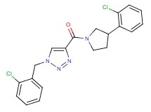 1-(2-chlorobenzyl)-4-{[3-(2-chlorophenyl)-1-pyrrolidinyl]carbonyl}-1H-1,2,3-triazole