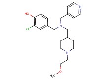 2-chloro-4-{[{[1-(2-methoxyethyl)-4-piperidinyl]methyl}(4-pyridinylmethyl)amino]methyl}phenol