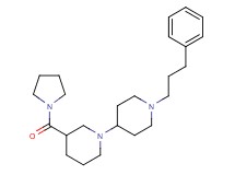 1'-(3-phenylpropyl)-3-(pyrrolidin-1-ylcarbonyl)-1,4'-bipiperidine