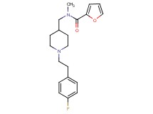N-({1-[2-(4-fluorophenyl)ethyl]-4-piperidinyl}methyl)-N-methyl-2-furamide