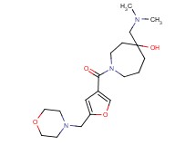 4-[(dimethylamino)methyl]-1-[5-(4-morpholinylmethyl)-3-furoyl]-4-azepanol
