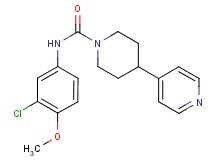 N-(3-chloro-4-methoxyphenyl)-4-pyridin-4-ylpiperidine-1-carboxamide