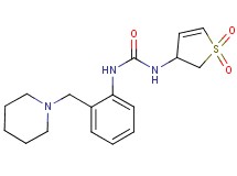 N-(1,1-dioxido-2,3-dihydro-3-thienyl)-N'-[2-(piperidin-1-ylmethyl)phenyl]urea