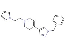 4-(1-benzyl-1H-pyrazol-4-yl)-1-[2-(1H-pyrrol-1-yl)ethyl]-1,2,3,6-tetrahydropyridine