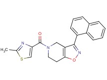 5-[(2-methyl-1,3-thiazol-4-yl)carbonyl]-3-(1-naphthyl)-4,5,6,7-tetrahydroisoxazolo[4,5-c]pyridine