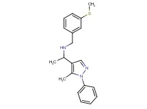 1-(5-methyl-1-phenyl-1H-pyrazol-4-yl)-N-[3-(methylthio)benzyl]ethanamine