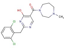 2-(2,6-dichlorobenzyl)-5-[(4-methyl-1,4-diazepan-1-yl)carbonyl]pyrimidin-4-ol