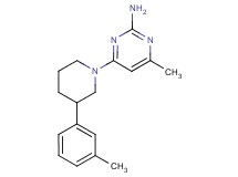 4-methyl-6-[3-(3-methylphenyl)piperidin-1-yl]pyrimidin-2-amine
