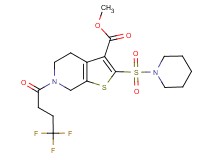 methyl 2-(1-piperidinylsulfonyl)-6-(4,4,4-trifluorobutanoyl)-4,5,6,7-tetrahydrothieno[2,3-c]pyridine-3-carboxylate