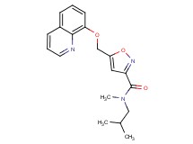 N-isobutyl-N-methyl-5-[(8-quinolinyloxy)methyl]-3-isoxazolecarboxamide