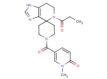 1-methyl-5-[(5-propionyl-1,5,6,7-tetrahydro-1'H-spiro[imidazo[4,5-c]pyridine-4,4'-piperidin]-1'-yl)carbonyl]pyridin-2(1H)-one