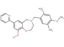 4-(4-methoxy-2,5-dimethylbenzyl)-7-(2-pyridinyl)-2,3,4,5-tetrahydro-1,4-benzoxazepin-9-ol