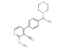 2-methoxy-4-[4-(1-morpholin-4-ylethyl)phenyl]nicotinonitrile