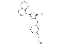 1-{[2-(2,3-dimethoxyphenyl)-5-methyl-1,3-oxazol-4-yl]methyl}-3-(methoxymethyl)piperidine