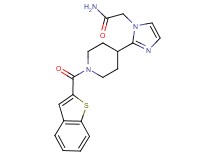 2-{2-[1-(1-benzothien-2-ylcarbonyl)piperidin-4-yl]-1H-imidazol-1-yl}acetamide