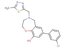 7-(3-chlorophenyl)-4-[(5-methyl-1,3,4-thiadiazol-2-yl)methyl]-2,3,4,5-tetrahydro-1,4-benzoxazepin-9-ol