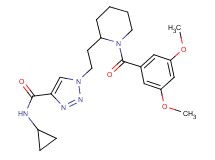 N-cyclopropyl-1-{2-[1-(3,5-dimethoxybenzoyl)-2-piperidinyl]ethyl}-1H-1,2,3-triazole-4-carboxamide