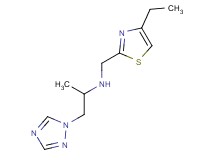 N-[(4-ethyl-1,3-thiazol-2-yl)methyl]-1-(1H-1,2,4-triazol-1-yl)propan-2-amine