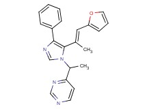 4-(1-{5-[(E)-2-(2-furyl)-1-methylvinyl]-4-phenyl-1H-imidazol-1-yl}ethyl)pyrimidine