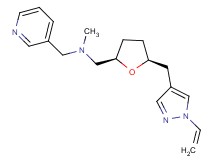N-methyl-1-pyridin-3-yl-N-({(2R*,5S*)-5-[(1-vinyl-1H-pyrazol-4-yl)methyl]tetrahydrofuran-2-yl}methyl)methanamine