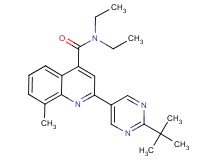 2-(2-tert-butylpyrimidin-5-yl)-N,N-diethyl-8-methylquinoline-4-carboxamide