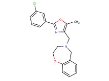 4-{[2-(3-chlorophenyl)-5-methyl-1,3-oxazol-4-yl]methyl}-2,3,4,5-tetrahydro-1,4-benzoxazepine