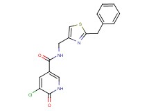 N-[(2-benzyl-1,3-thiazol-4-yl)methyl]-5-chloro-6-oxo-1,6-dihydropyridine-3-carboxamide