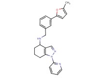 N-[3-(5-methyl-2-furyl)benzyl]-1-(2-pyridinyl)-4,5,6,7-tetrahydro-1H-indazol-4-amine