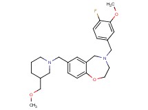 4-(4-fluoro-3-methoxybenzyl)-7-{[3-(methoxymethyl)-1-piperidinyl]methyl}-2,3,4,5-tetrahydro-1,4-benzoxazepine
